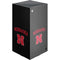 University of Nebraska Collegiate Text Black XBox Series X Digital Edition Console Skin